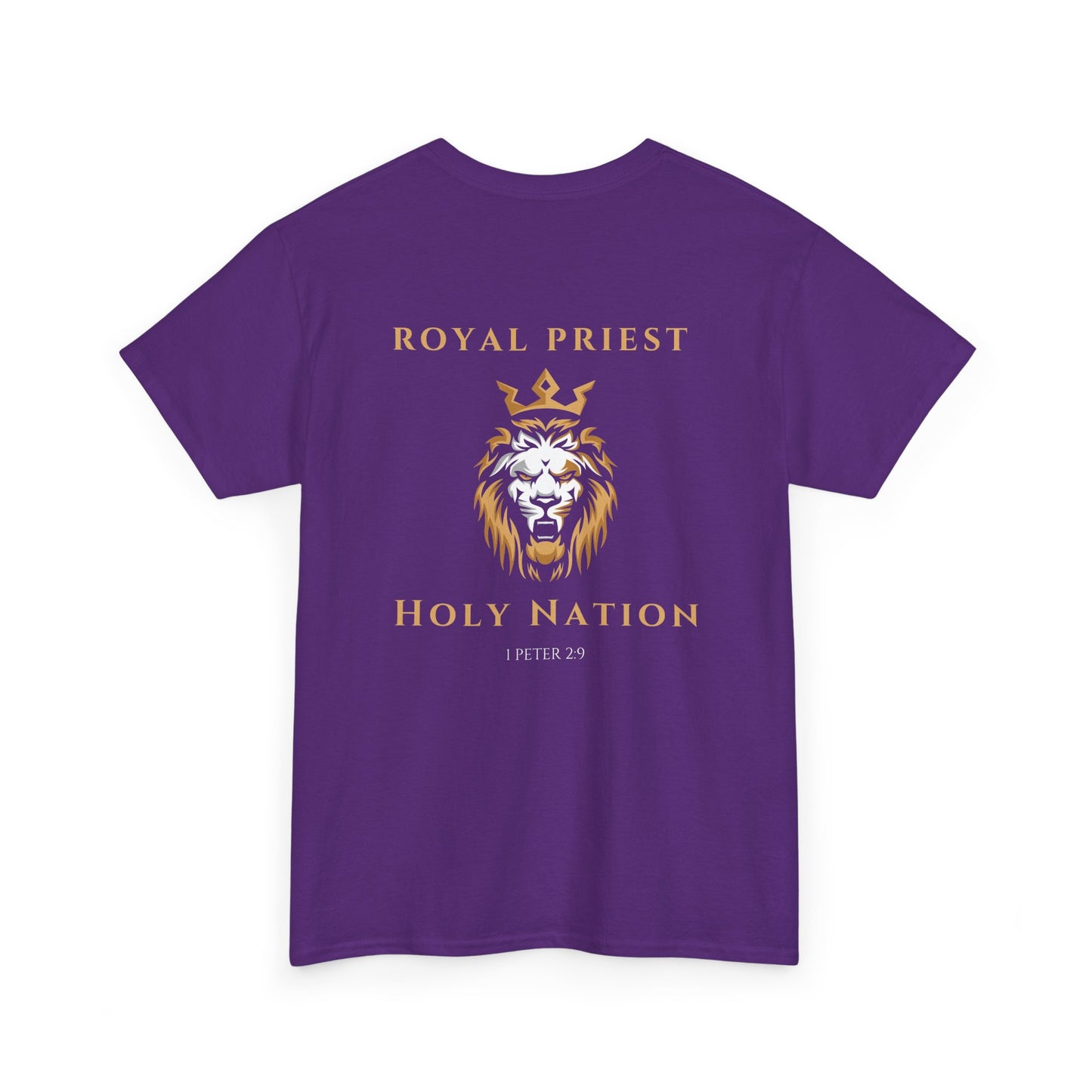 Royal Priest Lion T-Shirt — "Holy Nation" Faith Graphic Tee