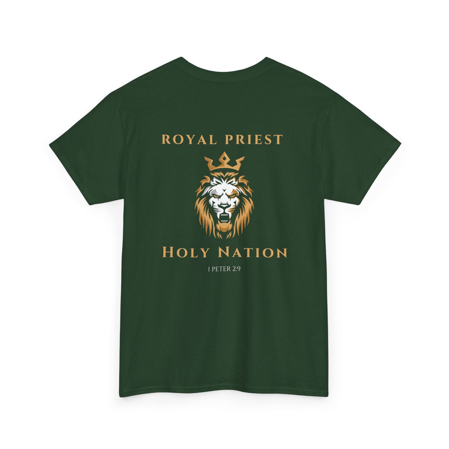 Royal Priest Lion T-Shirt — "Holy Nation" Faith Graphic Tee