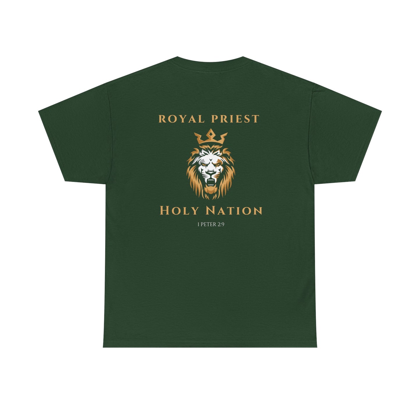 Royal Priest Lion T-Shirt — "Holy Nation" Faith Graphic Tee