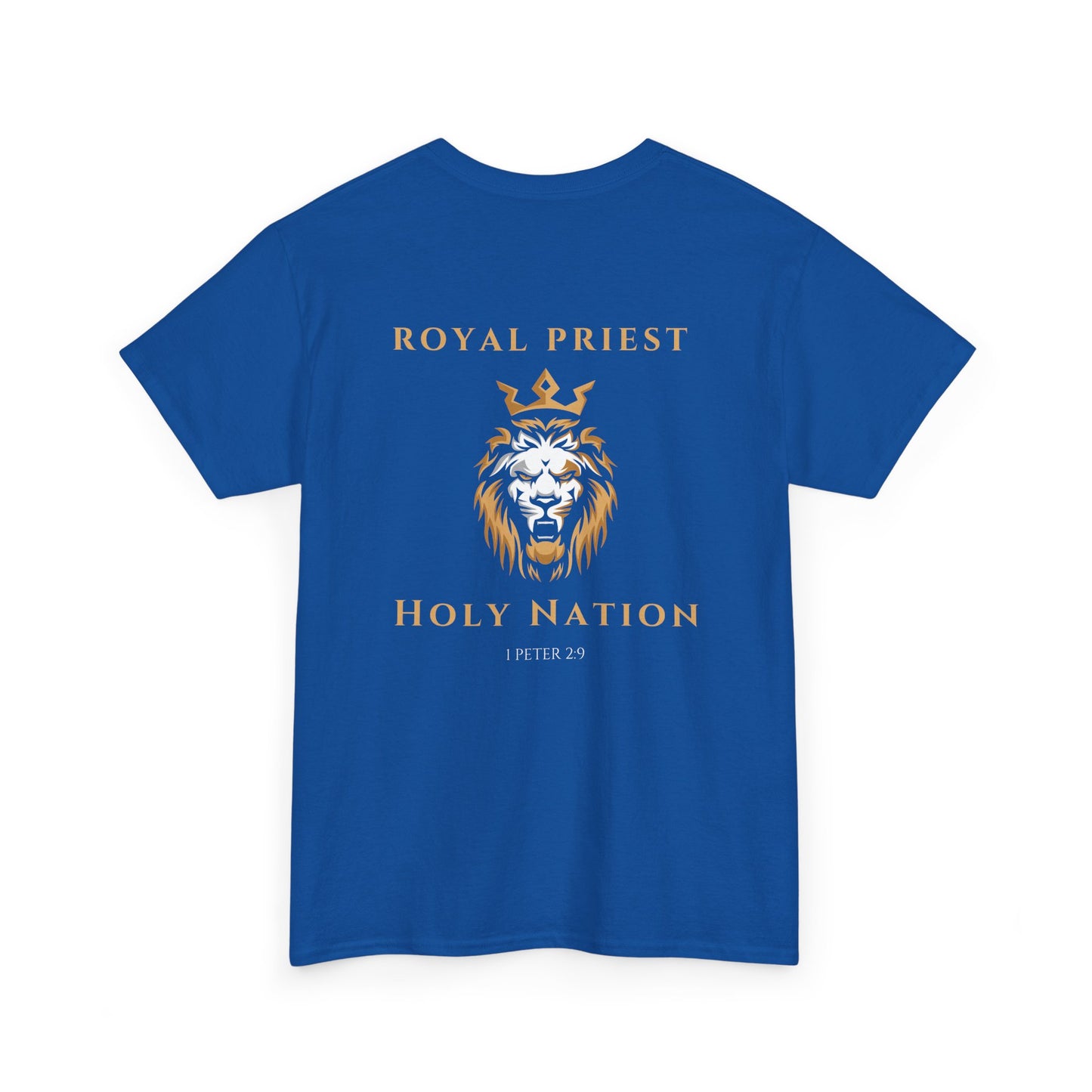 Royal Priest Lion T-Shirt — "Holy Nation" Faith Graphic Tee