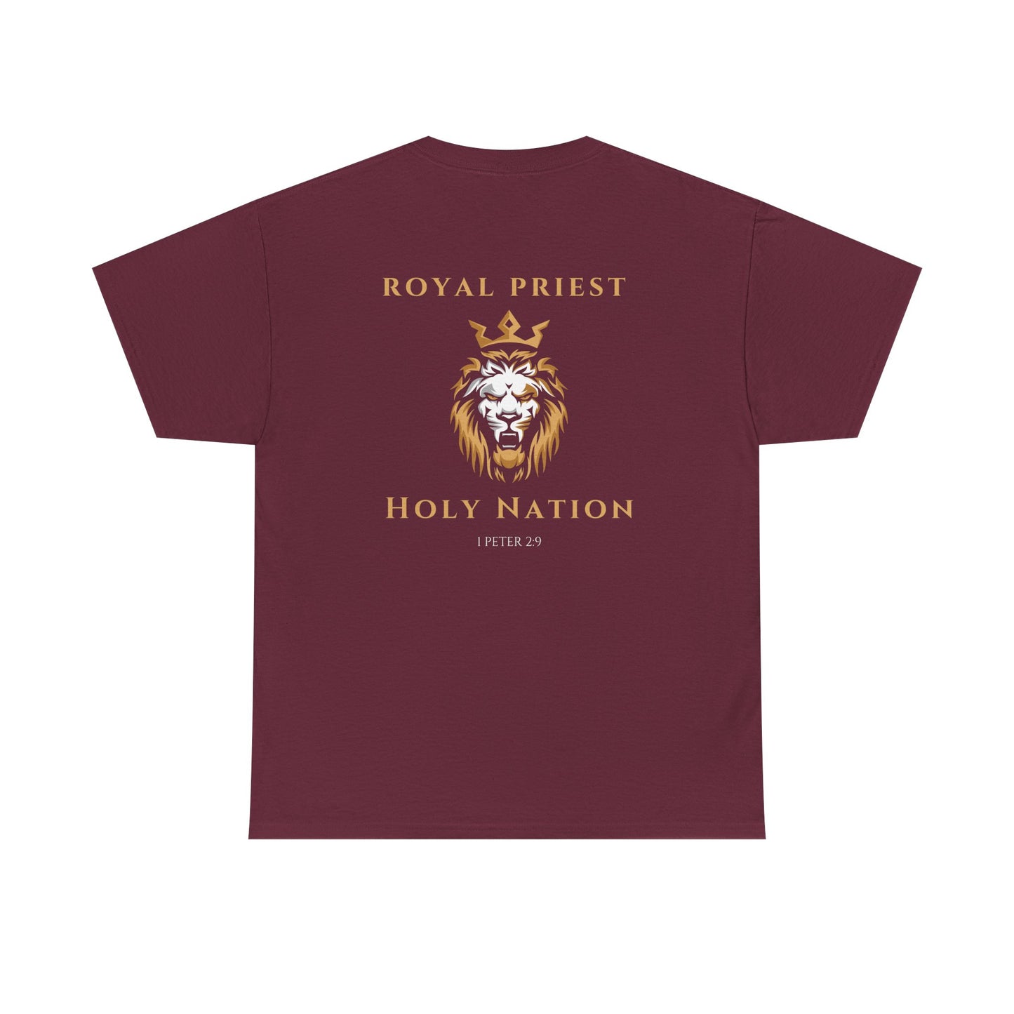 Royal Priest Lion T-Shirt — "Holy Nation" Faith Graphic Tee