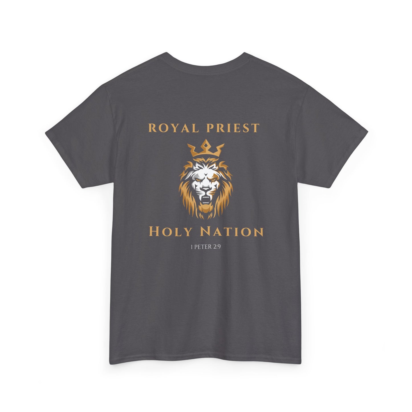 Royal Priest Lion T-Shirt — "Holy Nation" Faith Graphic Tee