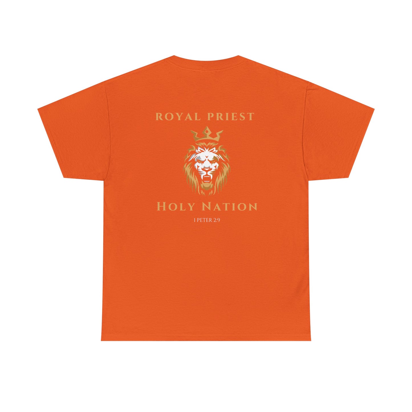 Royal Priest Lion T-Shirt — "Holy Nation" Faith Graphic Tee
