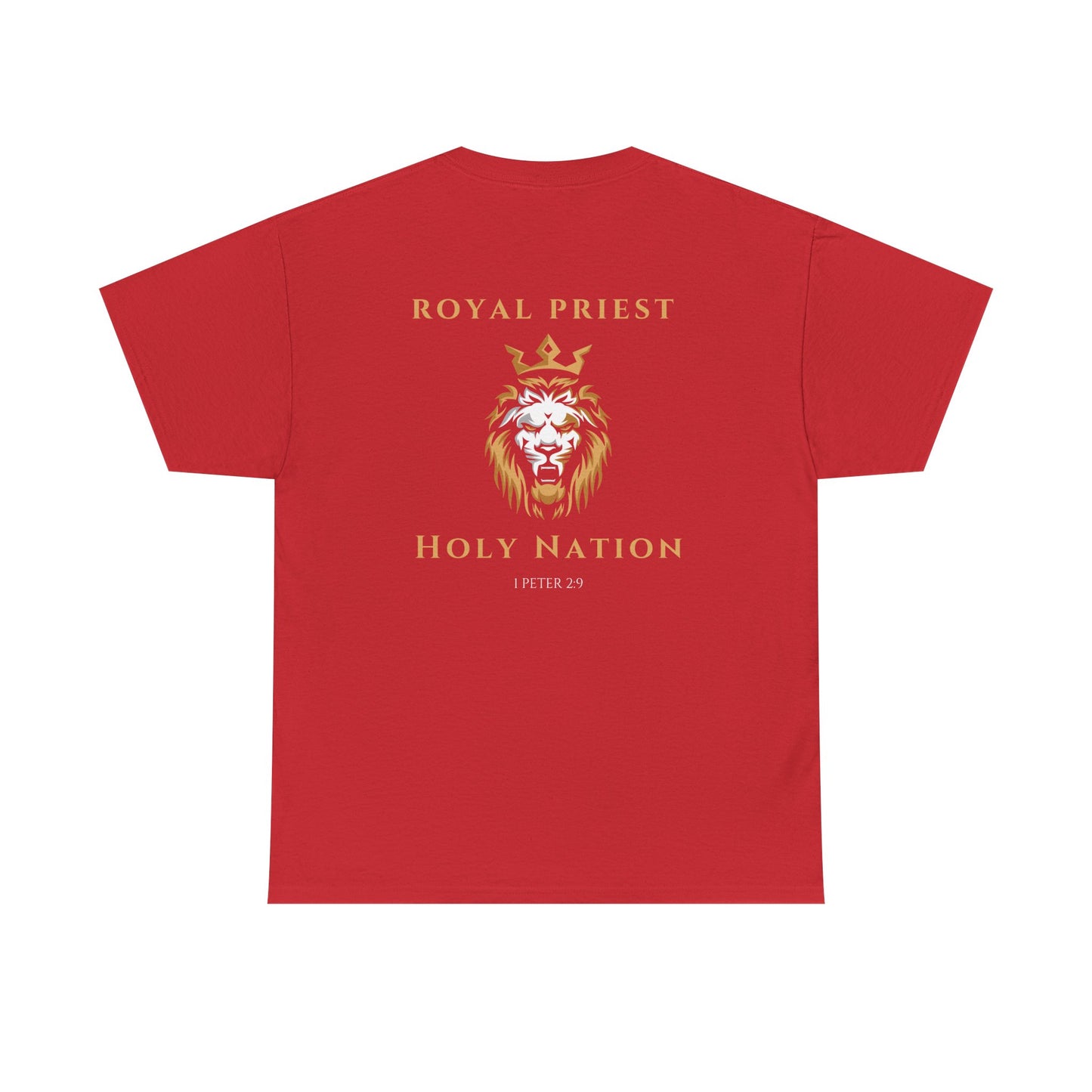Royal Priest Lion T-Shirt — "Holy Nation" Faith Graphic Tee