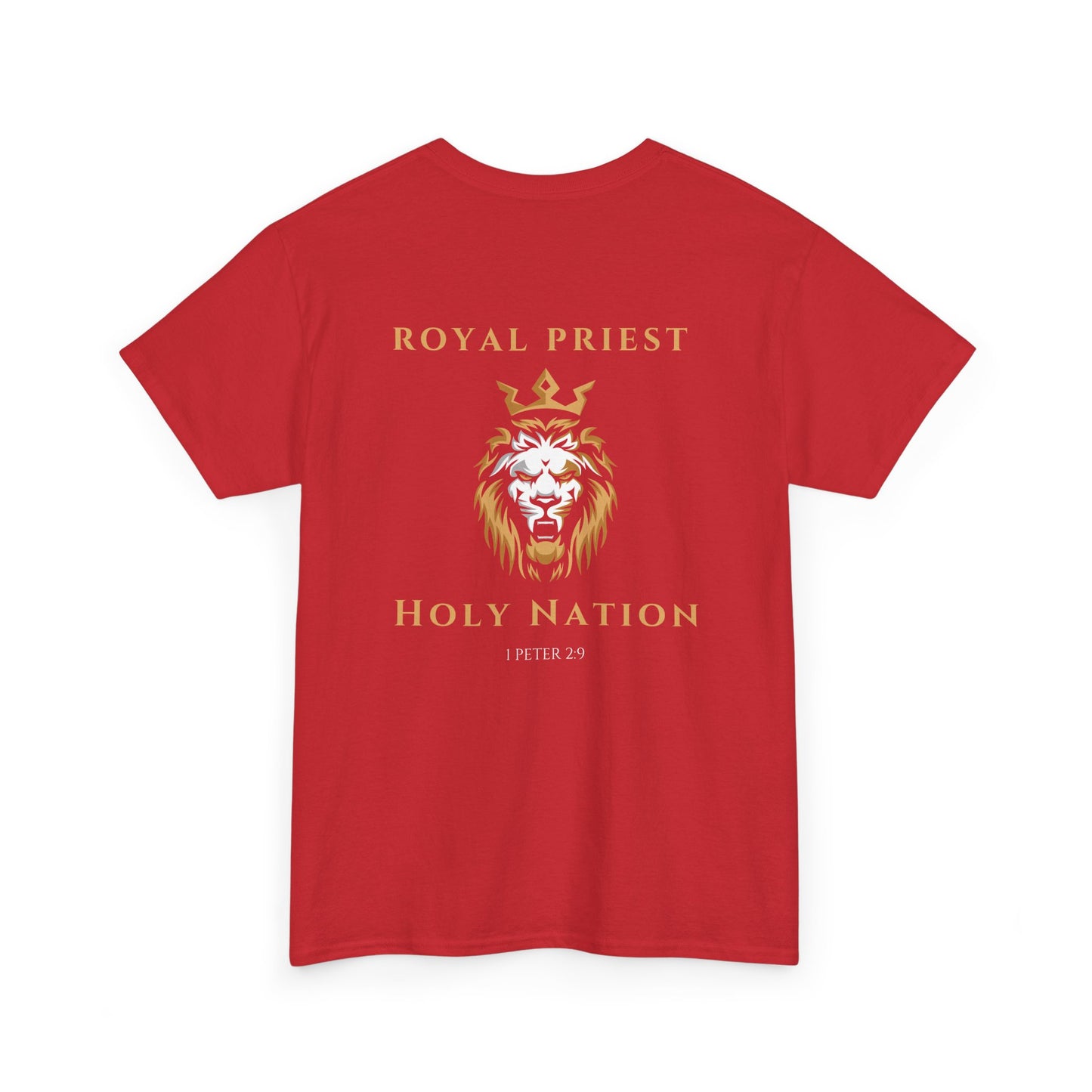 Royal Priest Lion T-Shirt — "Holy Nation" Faith Graphic Tee