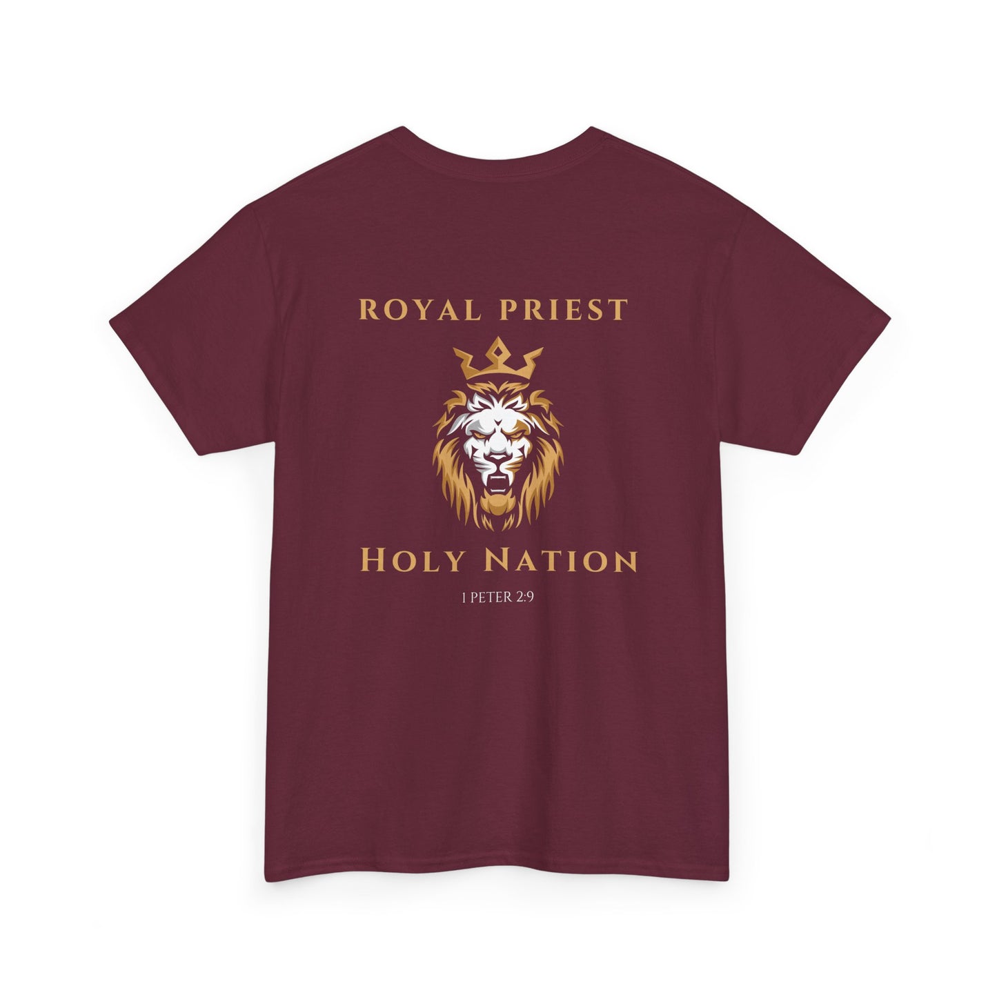 Royal Priest Lion T-Shirt — "Holy Nation" Faith Graphic Tee