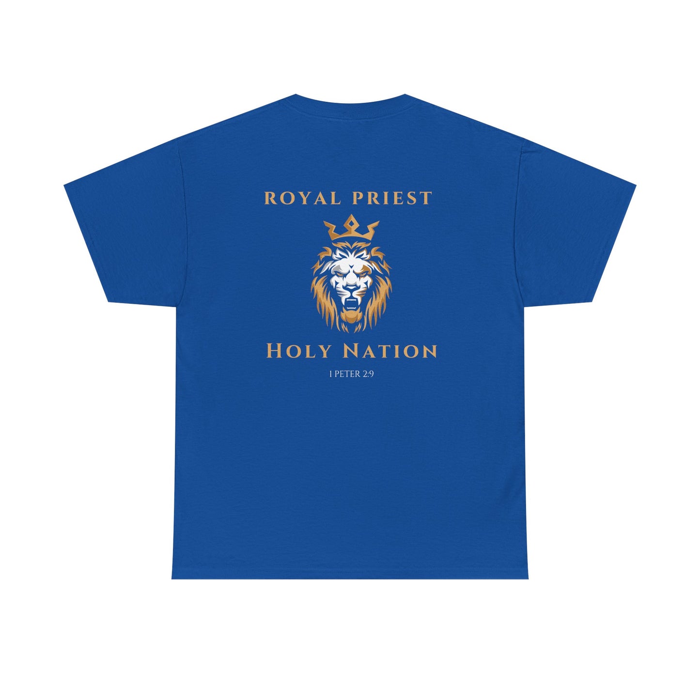 Royal Priest Lion T-Shirt — "Holy Nation" Faith Graphic Tee